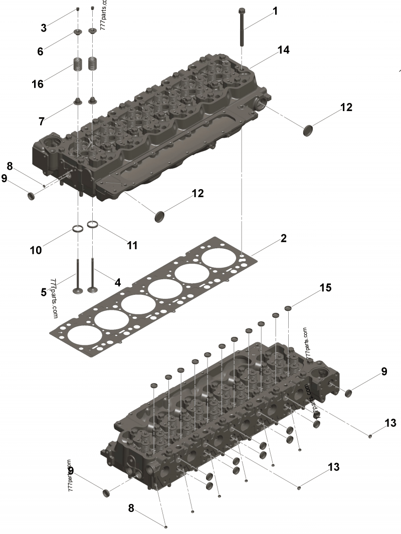 Cylinder Head Engines Cummins QSB7 CM2880 B117 D313013CC35