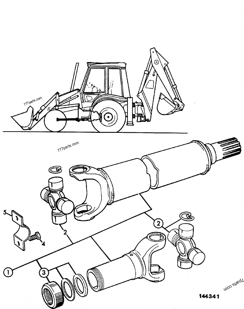 Propshaft Transmission Front Drive Axle Manual Construction Jcb