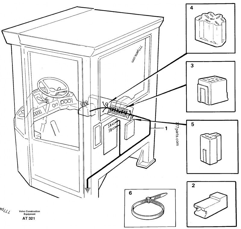 Cable Harnesses Cab Wheel Loaders Volvo L C Parts