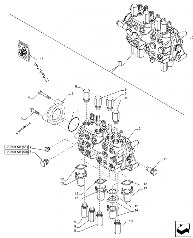 Valve Case Spare Part Parts