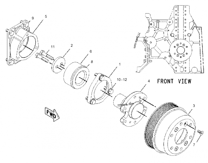 4P2270 CLUTCH GROUP Caterpillar Spare Part 777parts