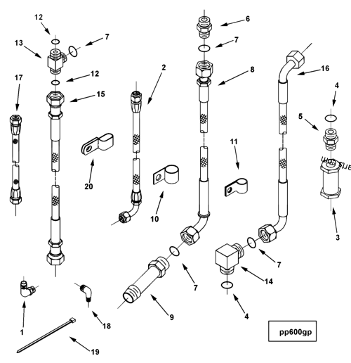 3630736 Male Union Elbow Cummins Spare Part 777parts