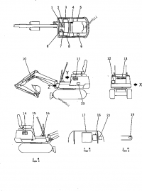 Komatsu PC03-1 (Hydraulic Excavator), spare parts for Komatsu PC03