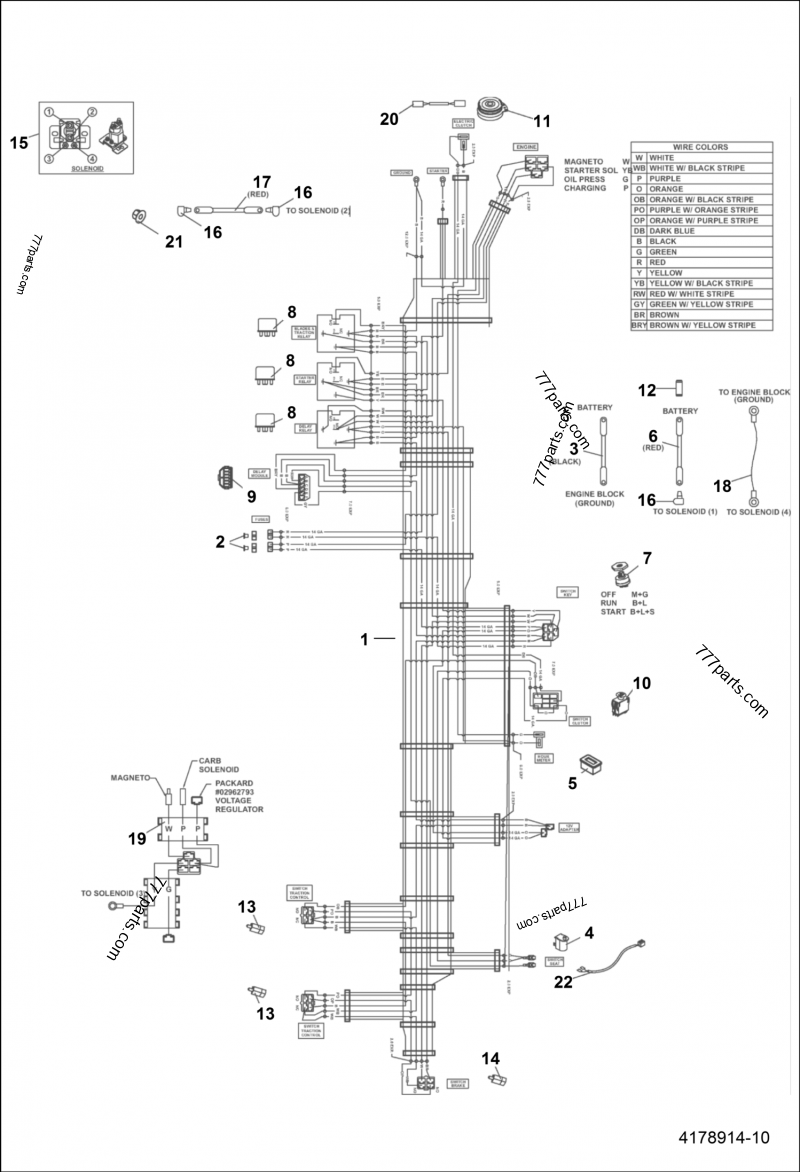 Wire Harness Turf Bobcat ZT2000 999200100071 Above 777parts wire-harness-turf-bobcat-zt2000-999200100071-above-777parts