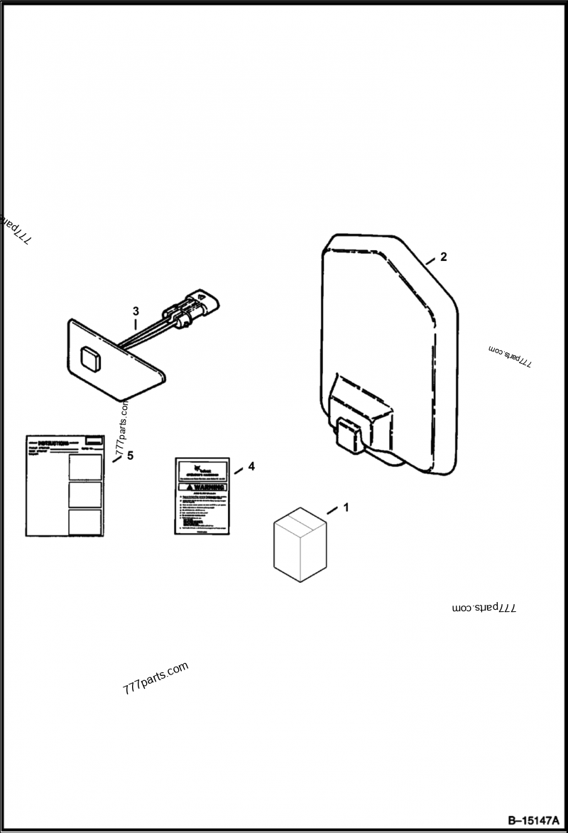 Push TO Operate Kit (Mechanical Hand Controls) Loaders Bobcat 863