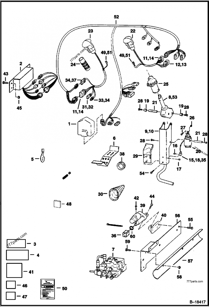 Electrical Controls Circuitry (Advanced Hand Controls Option) Loaders