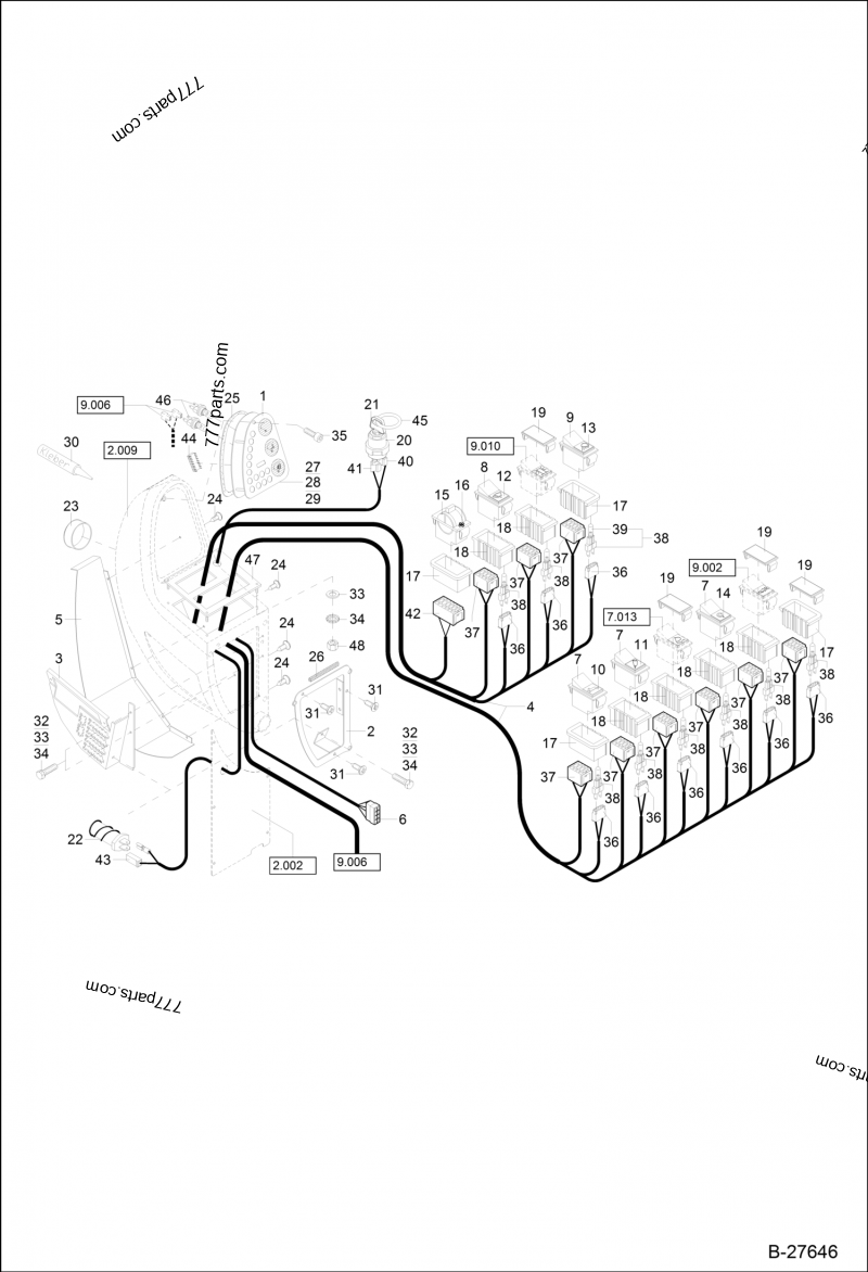 Electric Installation (DASH CONSOLE) (S/N XXXX/0211 & Above 