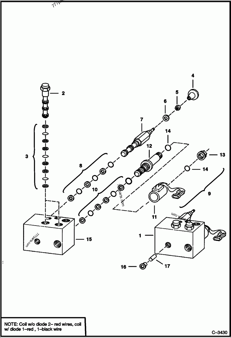 BICS Block - Loaders Bobcat 453 (515011001 & Above