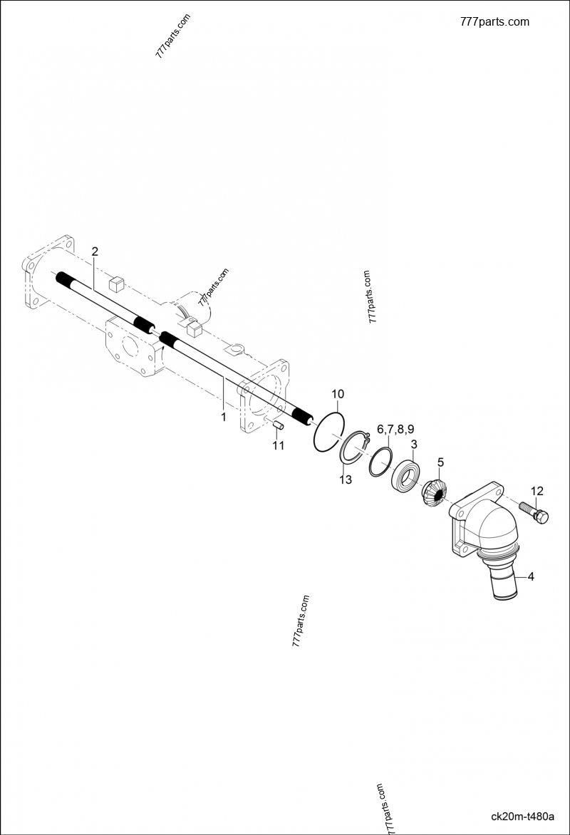 DIFF Gear Shaft Group - Compact Tractors Bobcat CT122 (ABF511001