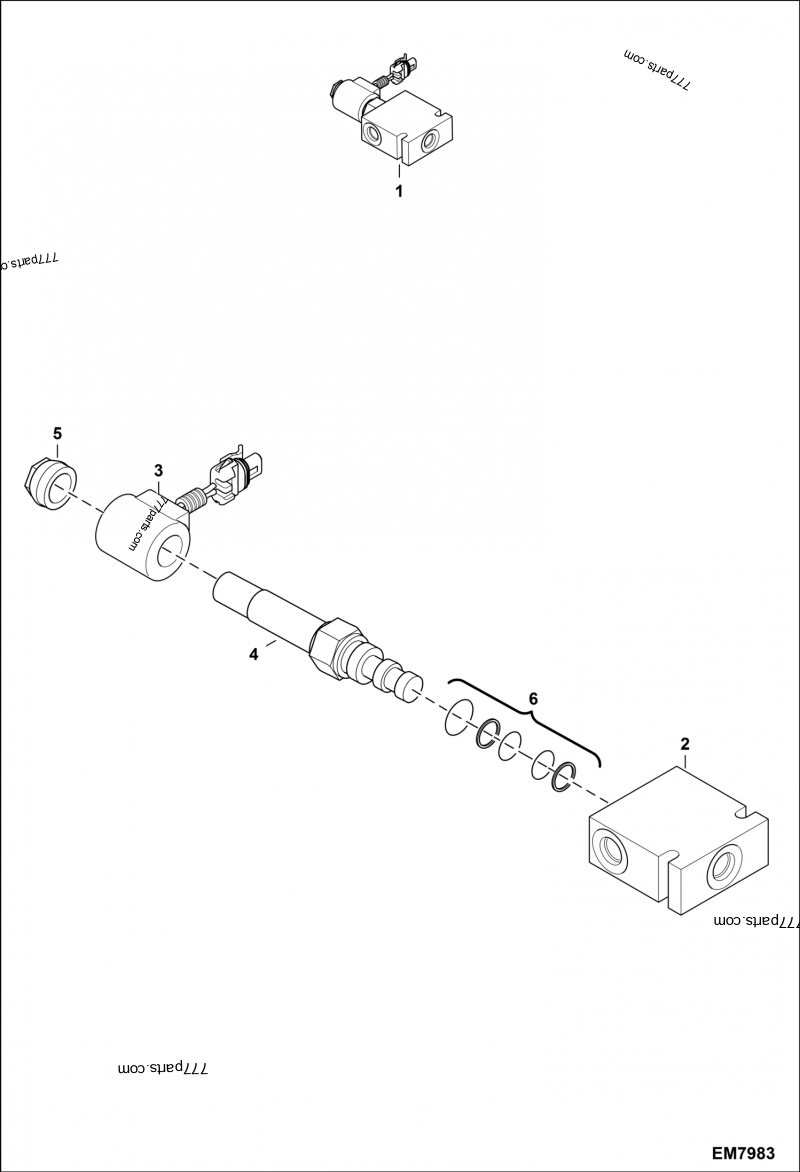 Brake Valve - Loaders Bobcat T650 (1MLT11001 & Above, 1MLT11001