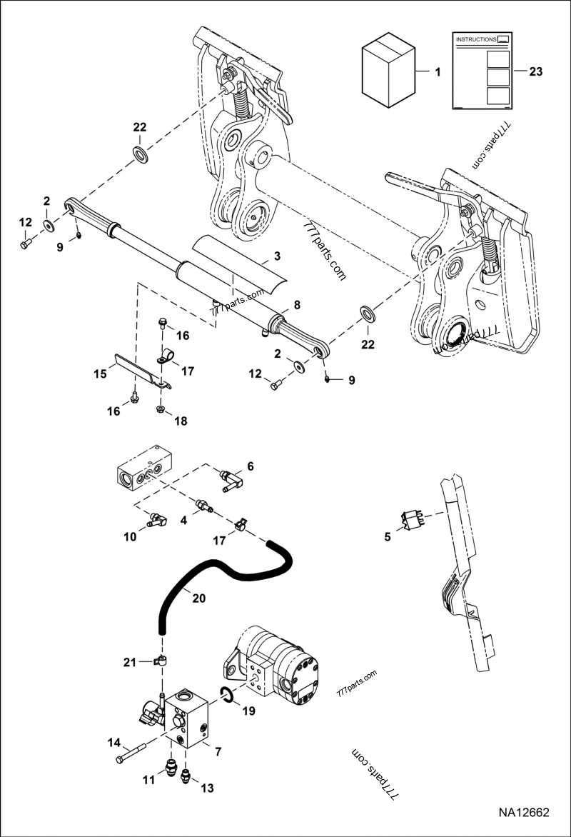 lovtachページ Power BOB-TACH (Kit) (Bottom & Side Mounted CYL Ports) (47,6