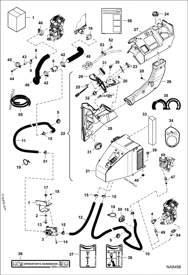 Heater & A/C (Heater Kit) - Excavators Bobcat E35i (AUYM11001 & Above