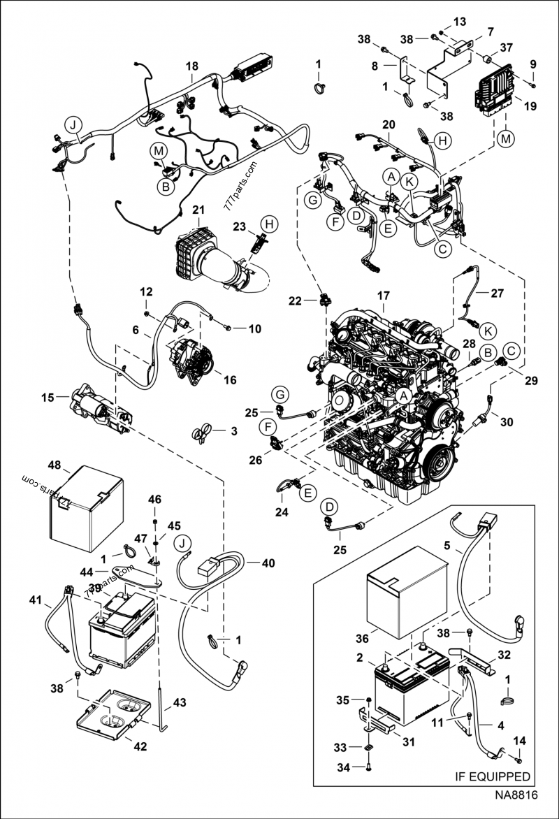 Engine Electrical Circuitry (Engine Sensors, Battery, ALT & Starter) (S