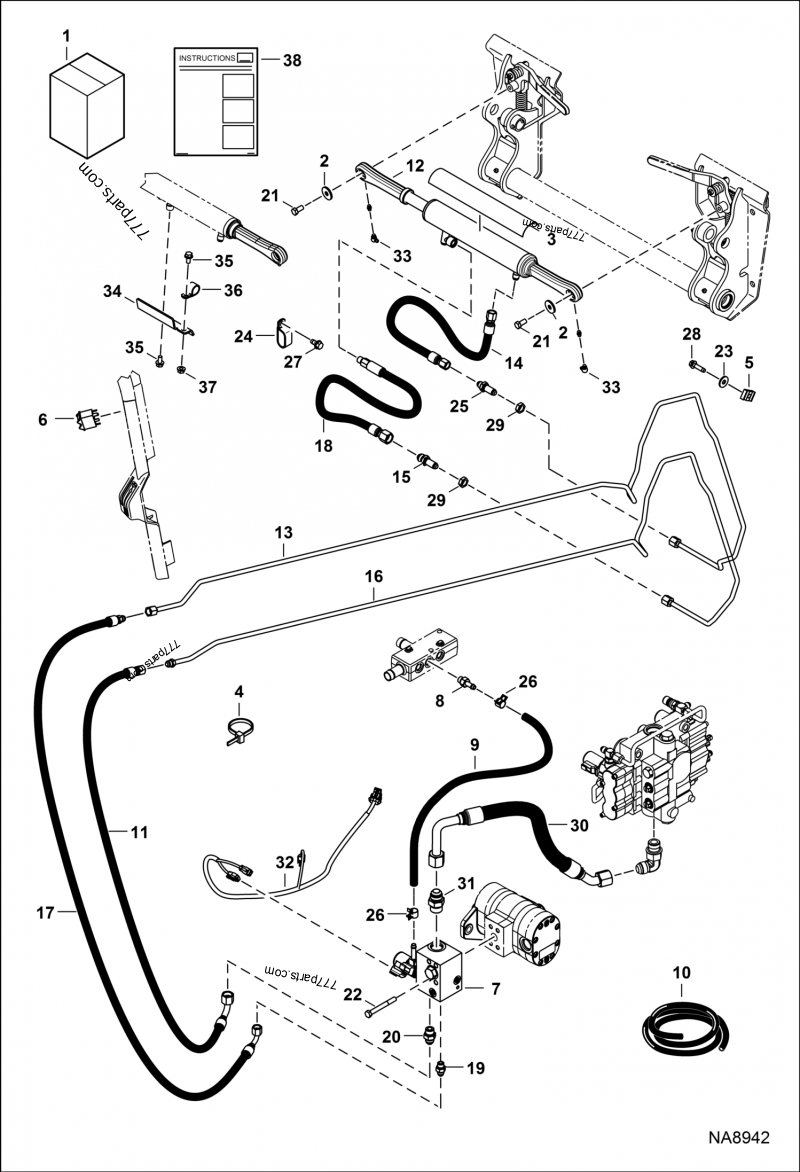 Power BOB-TACH (Kit) - Loaders Bobcat T450 (AUVP11001 & Above