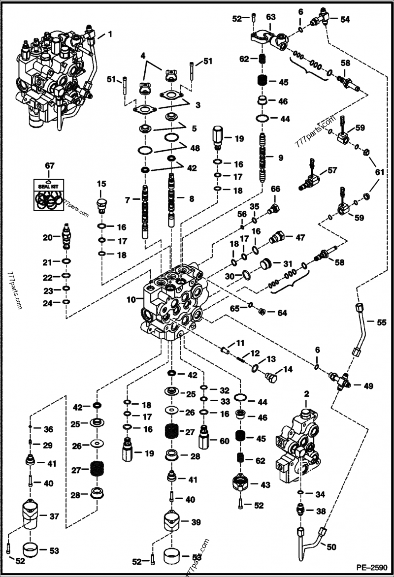 Hydraulic Control Valve (Advanced Hand Control System)(W/BICS Control