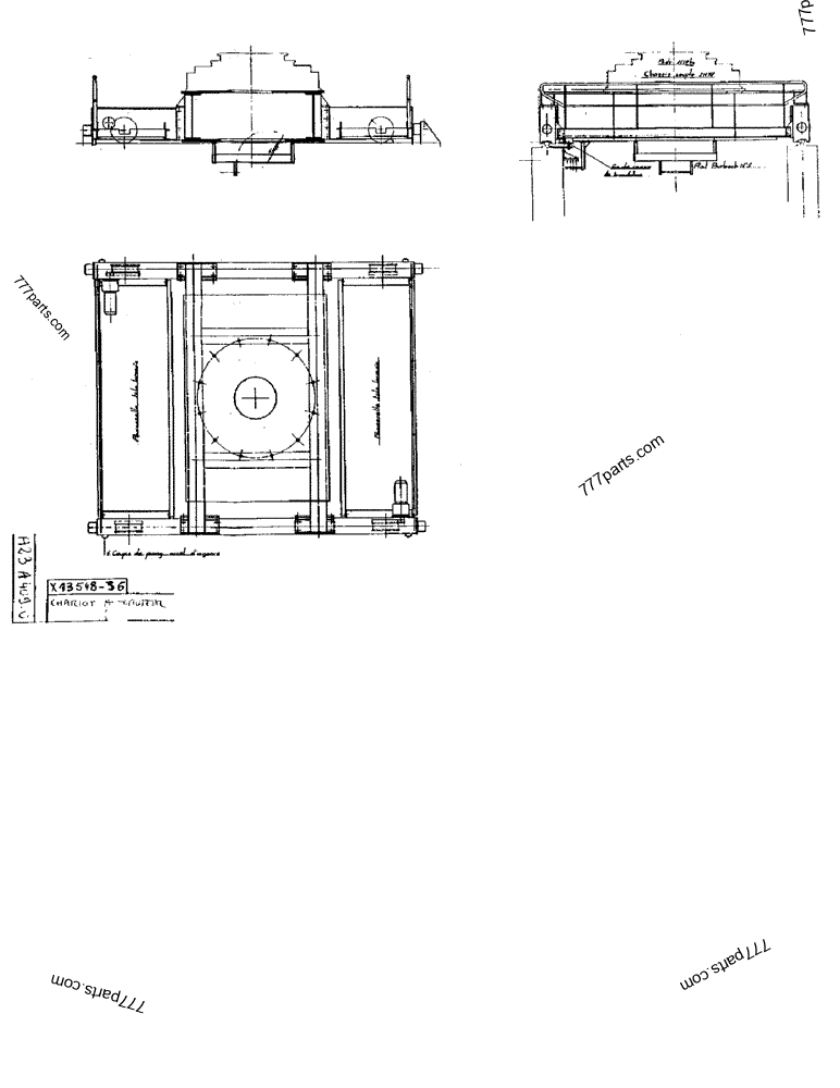 Part diagram SELF-PROPELLING CARRIAGE - CRAWLER EXCAVATORS Case 170F (POCLAIN EXCAVATOR W/ELECTRIC MOTOR (132KW 380V) (1/85-12/92)) | 777parts.com