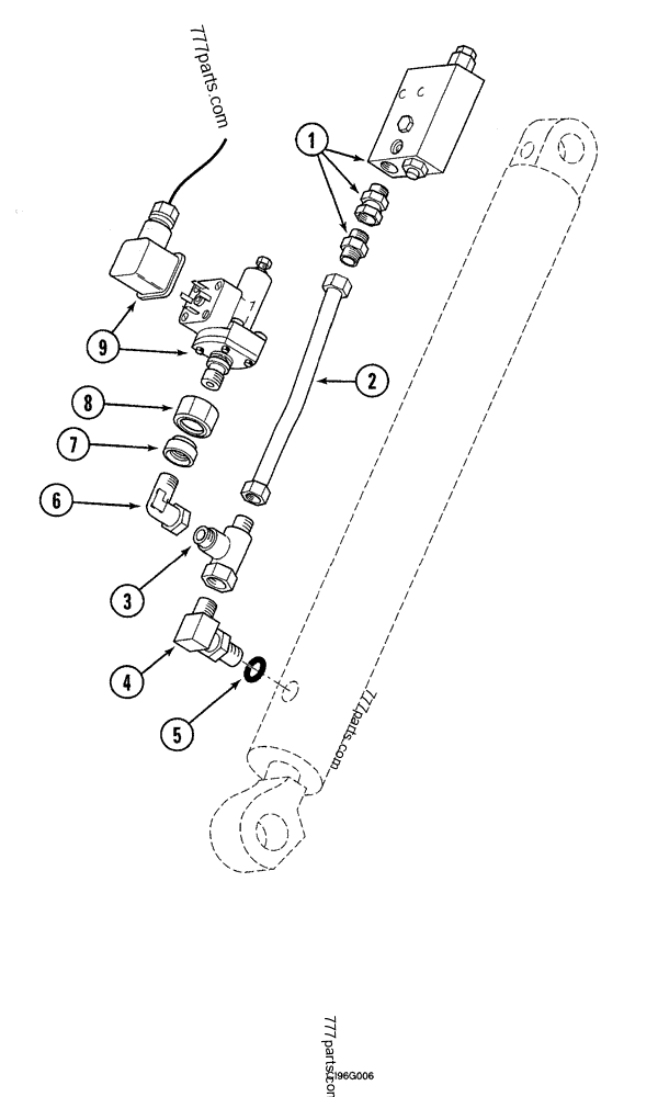 HYDRAULIC CIRCUIT OVERLOAD INDICATOR, 590SLE CGG0190001 0190149