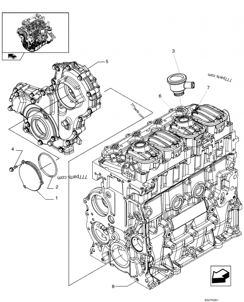 Part diagram ENGINE BREATHERS (87546691) - COMPACT TRACK LOADERS Case 420CT (COMPACT TRACK LOADER - SERIES 3, ASN N7M455401 (1/08-3/11)) | 777parts.com
