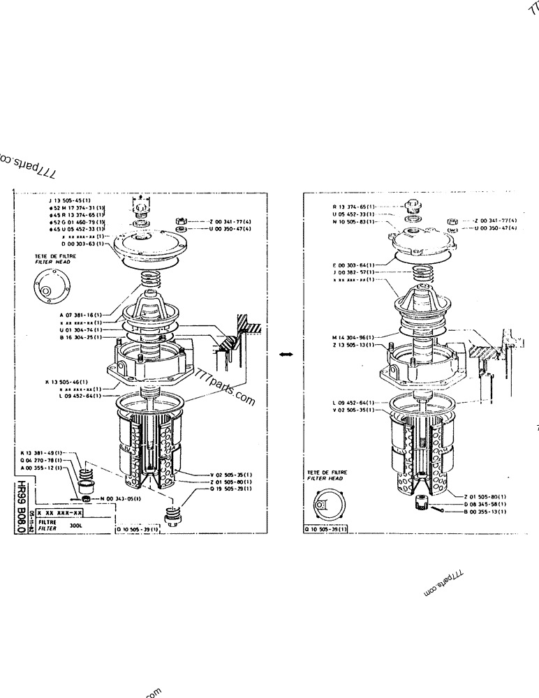 Part diagram FILTER - CRAWLER EXCAVATORS Case 160CL (POCLAIN CRAWLER EXCAVATOR (S/N 8321 & AFTER) (5/76-12/82)) | 777parts.com