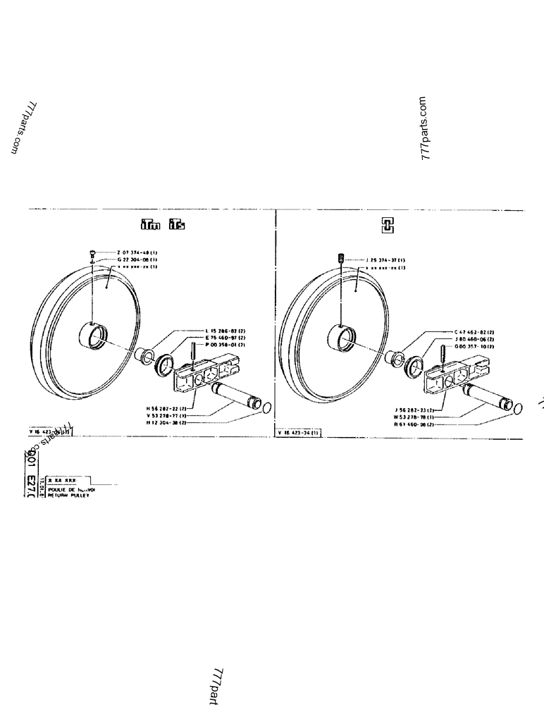 Part diagram SHOCK ABSORBER - CRAWLER EXCAVATORS Case 170 (POCLAIN CRAWLER EXCAVATOR (S/N 12341 TO 12492) (5/85-12/92)) | 777parts.com