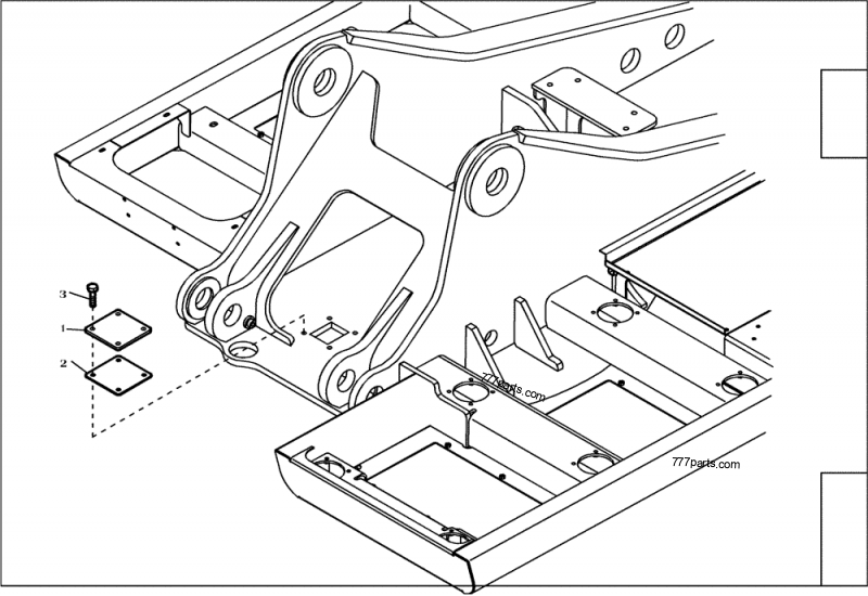 Фрейм запчасти. Excavator Parts. Upper frame (ca18706). New Holland Carriage Bolt.