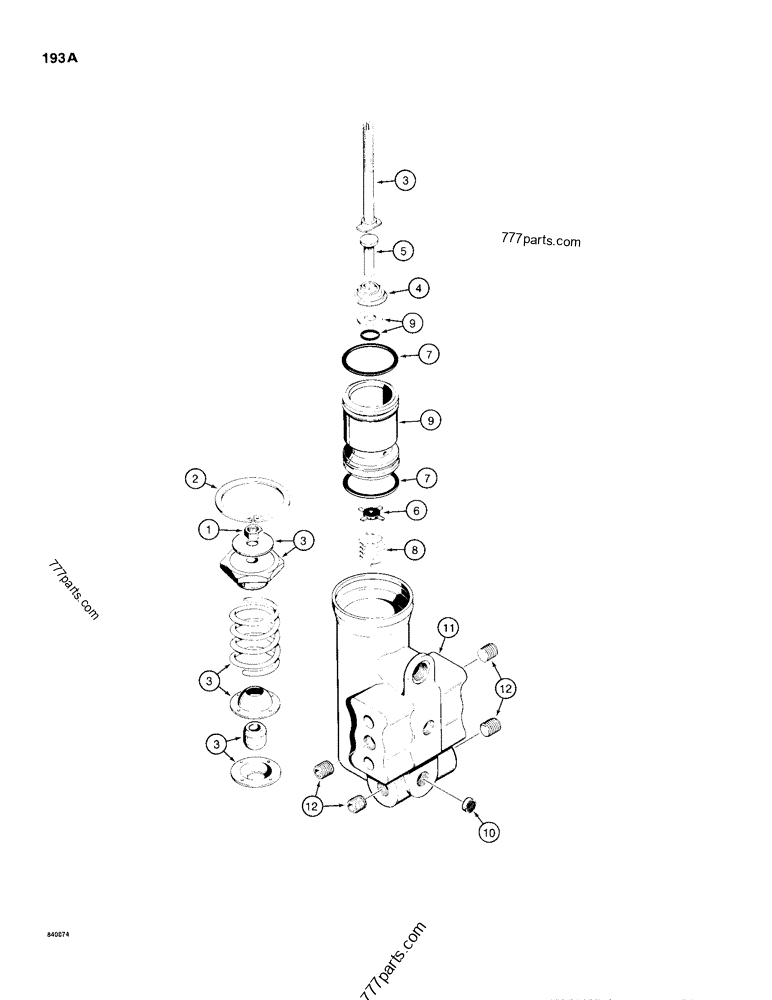 BRAKE SYSTEM, N8782 AIR COMPRESSOR GOVERNOR - LOADER BACKHOES Case 680H ...