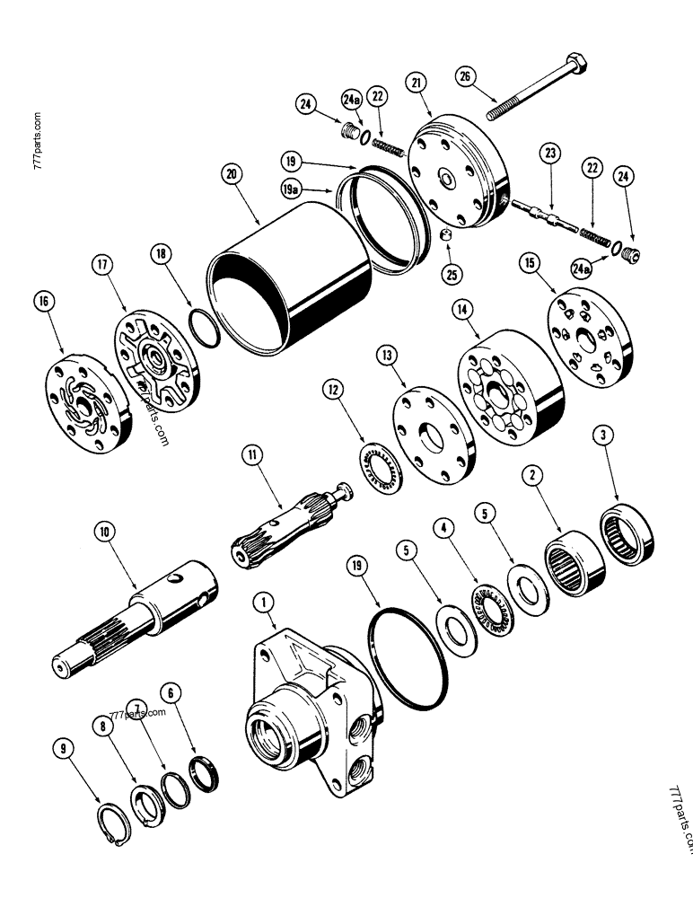 D127145 HYDROSTATIC DRIVE MOTOR - SKID STEER LOADERS Case 1835B (CASE ...