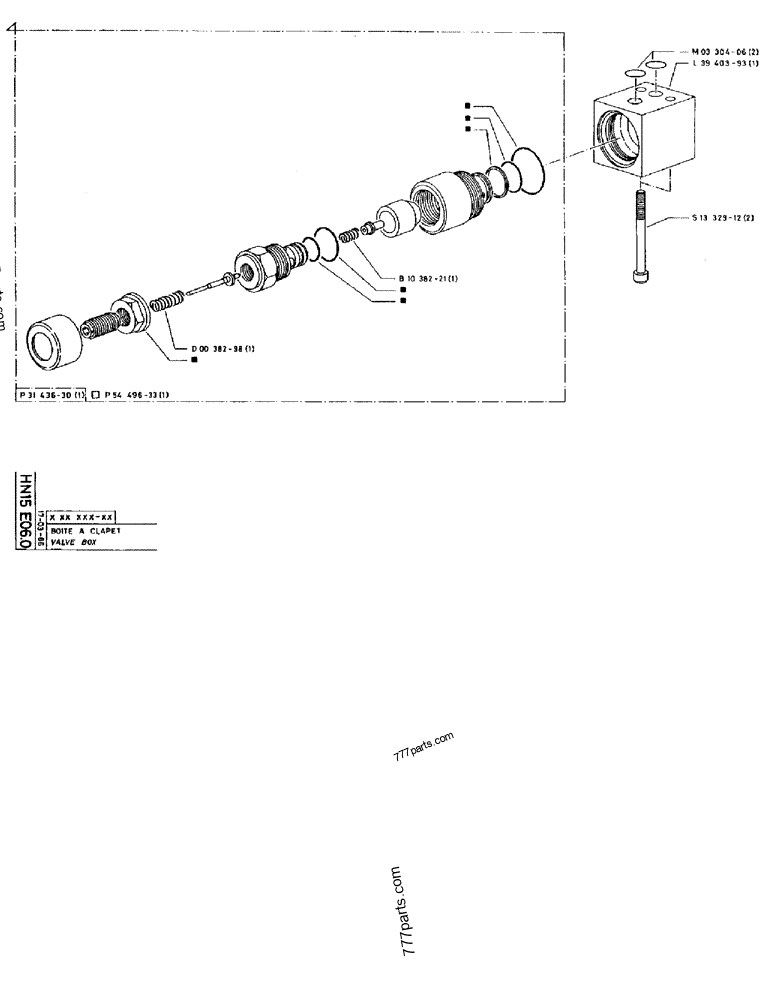 Part diagram VALVE BOX - CRAWLER EXCAVATORS Case 170B (CASE CRAWLER EXCAVATOR (S/N 1501-) (S/N 12501-) (EUROPE) (2/87-12/89)) | 777parts.com