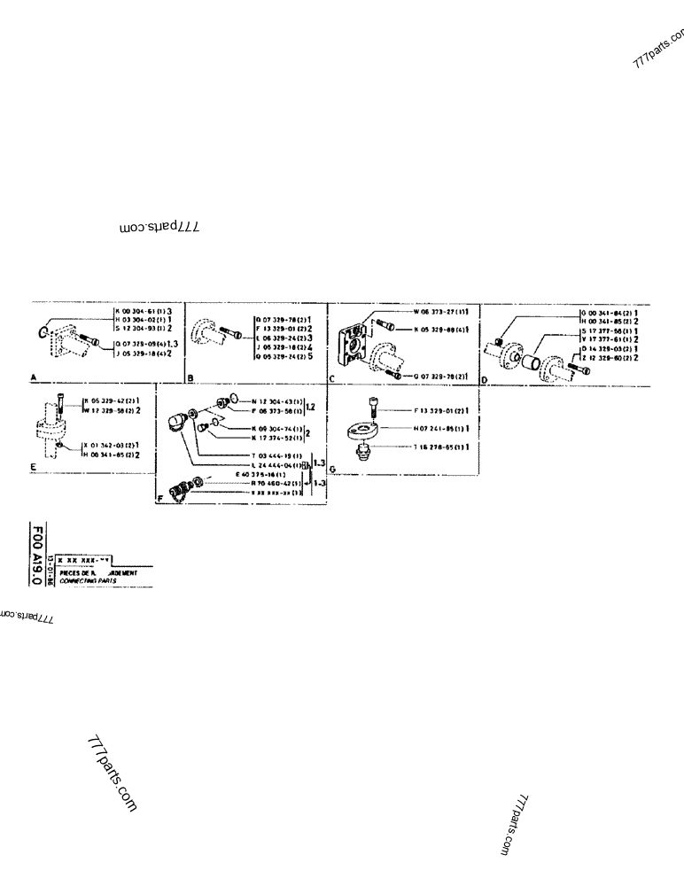 Part diagram RESERVOIR - PUMP - VALVE BANK CIRCUIT - CRAWLER EXCAVATORS Case 170 (POCLAIN CRAWLER EXCAVATOR (S/N 12341 TO 12492) (5/85-12/92)) | 777parts.com