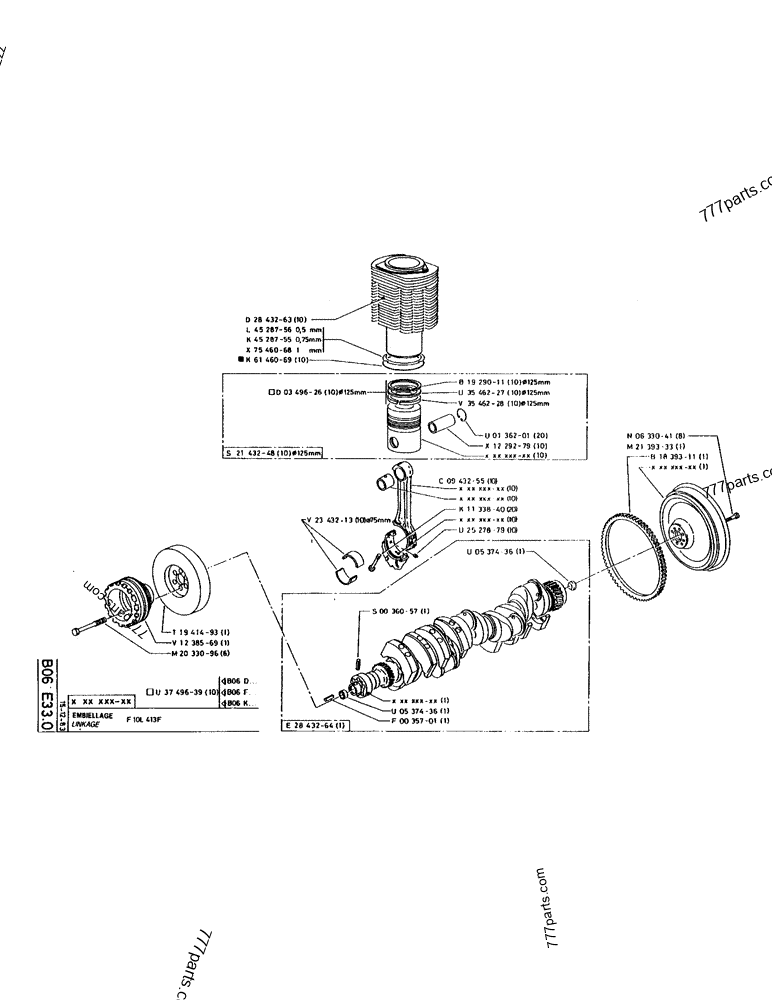 Part diagram LINKAGE - CRAWLER EXCAVATORS Case 220 (POCLAIN CRAWLER EXCAVATOR (1/88-12/92)) | 777parts.com