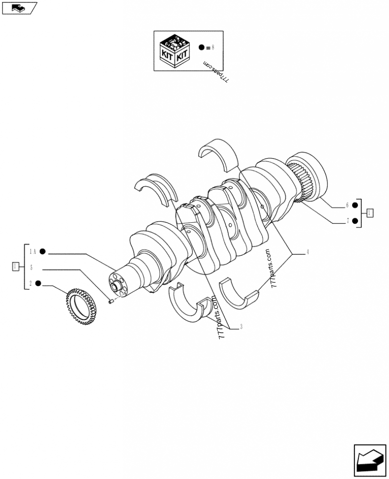 CRANKSHAFT (2856271) - ENGINES FPT Case F4GE9484C J601