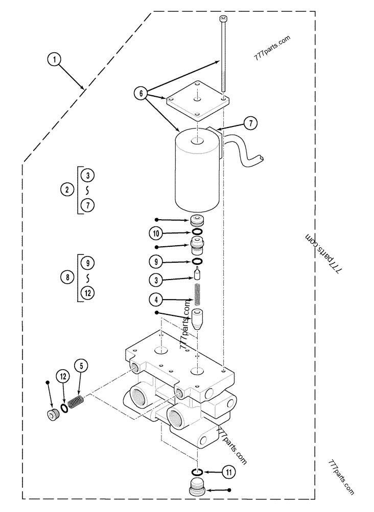 SELECTOR BLOCK RIDE CONTROL 580LPS CGG0160030 LOADER BACKHOES Case