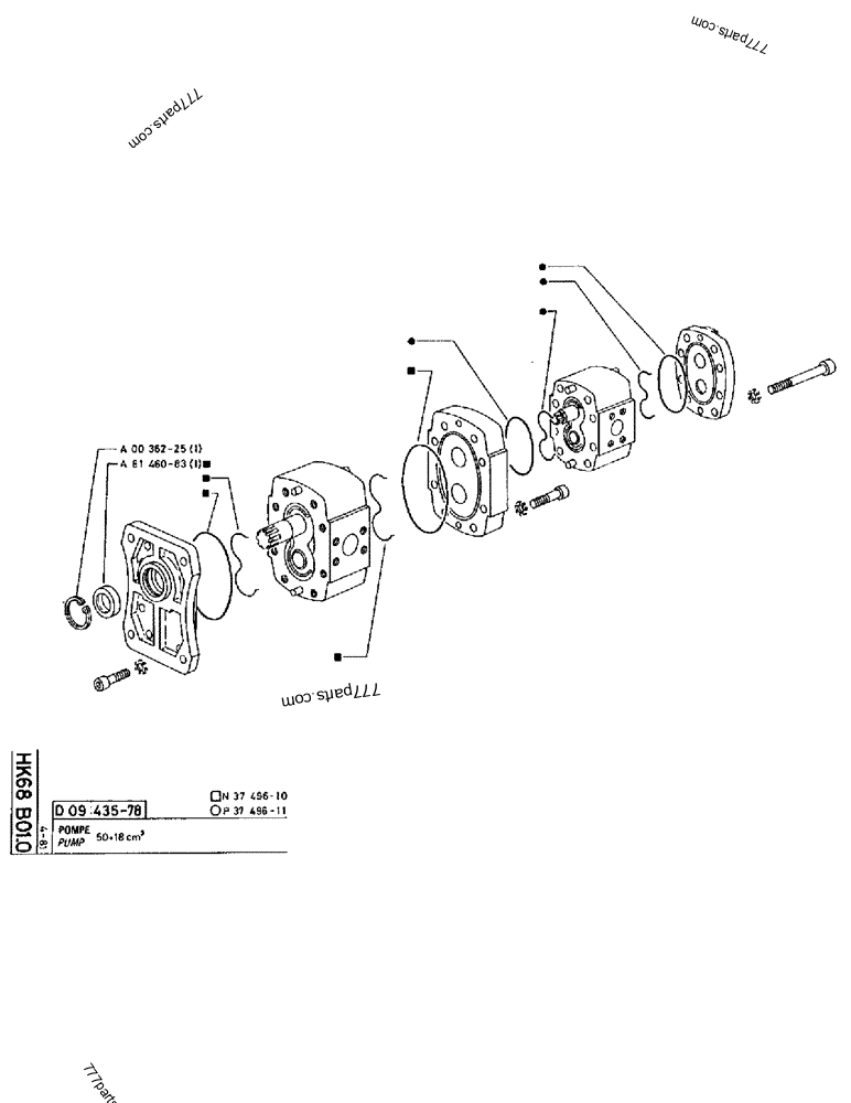 Part diagram PUMP - CRAWLER EXCAVATORS Case 220 (POCLAIN CRAWLER EXCAVATOR (1/88-12/92)) | 777parts.com