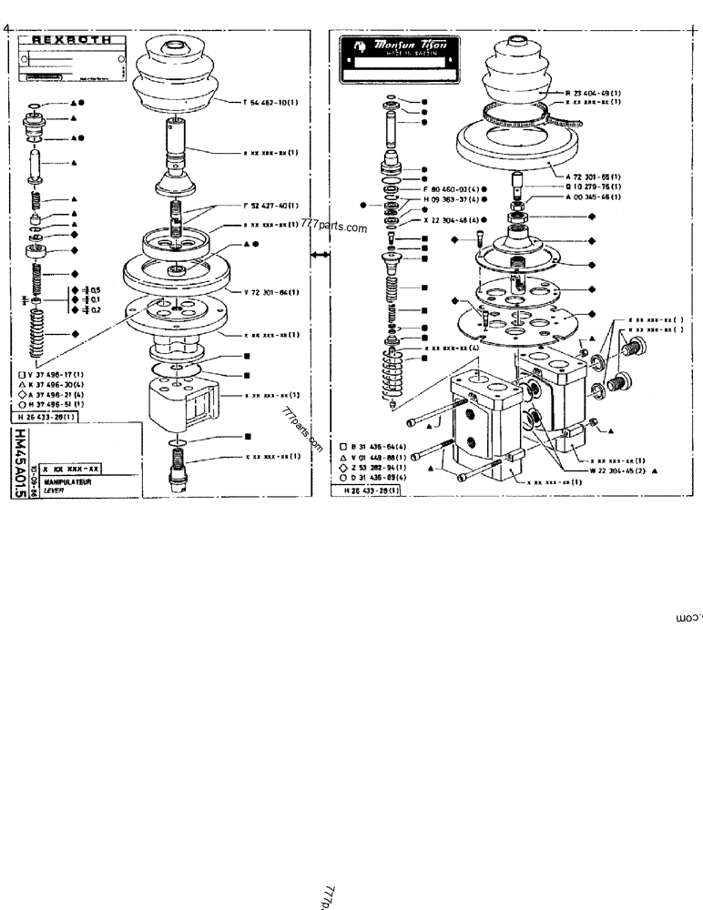Part diagram LEVER - CRAWLER EXCAVATORS Case 170B (CASE CRAWLER EXCAVATOR (S/N 1501-) (S/N 12501-) (EUROPE) (2/87-12/89)) | 777parts.com