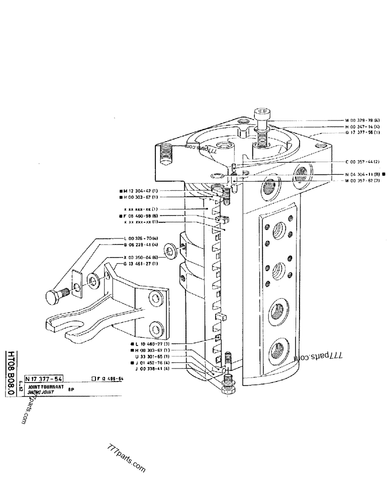 Part diagram SWING JOINT - CRAWLER EXCAVATORS Case 220 (POCLAIN CRAWLER EXCAVATOR (1/88-12/92)) | 777parts.com