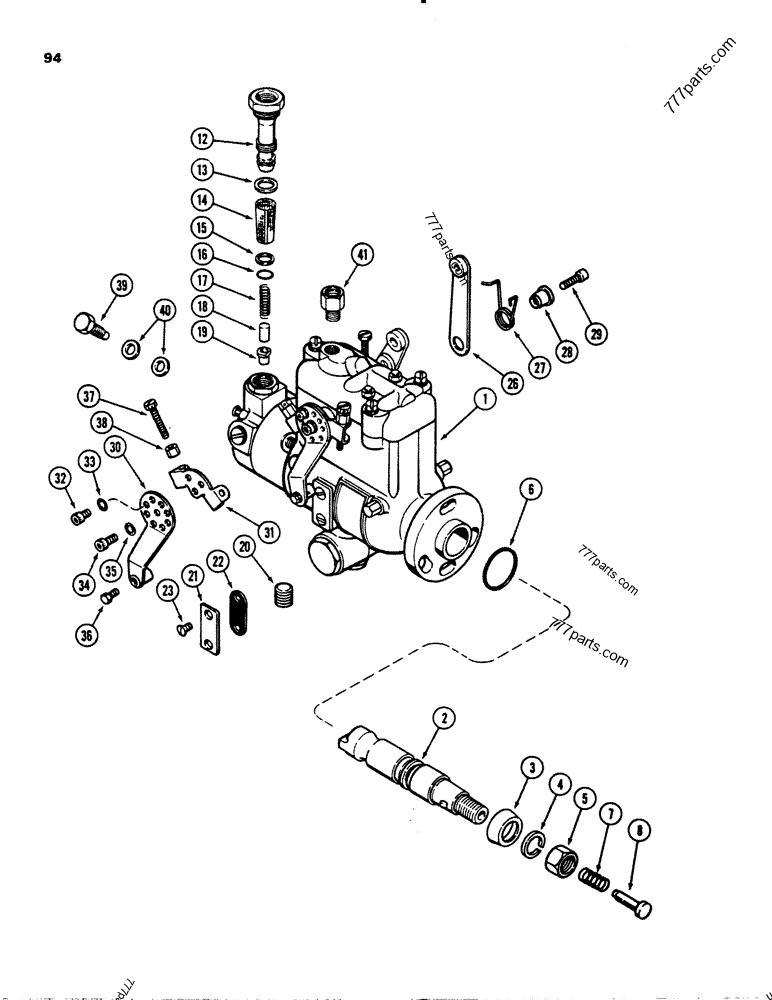 A135874 INJECTION PUMP, (188) DIESEL ENGINE - SKID STEER LOADERS Case ...