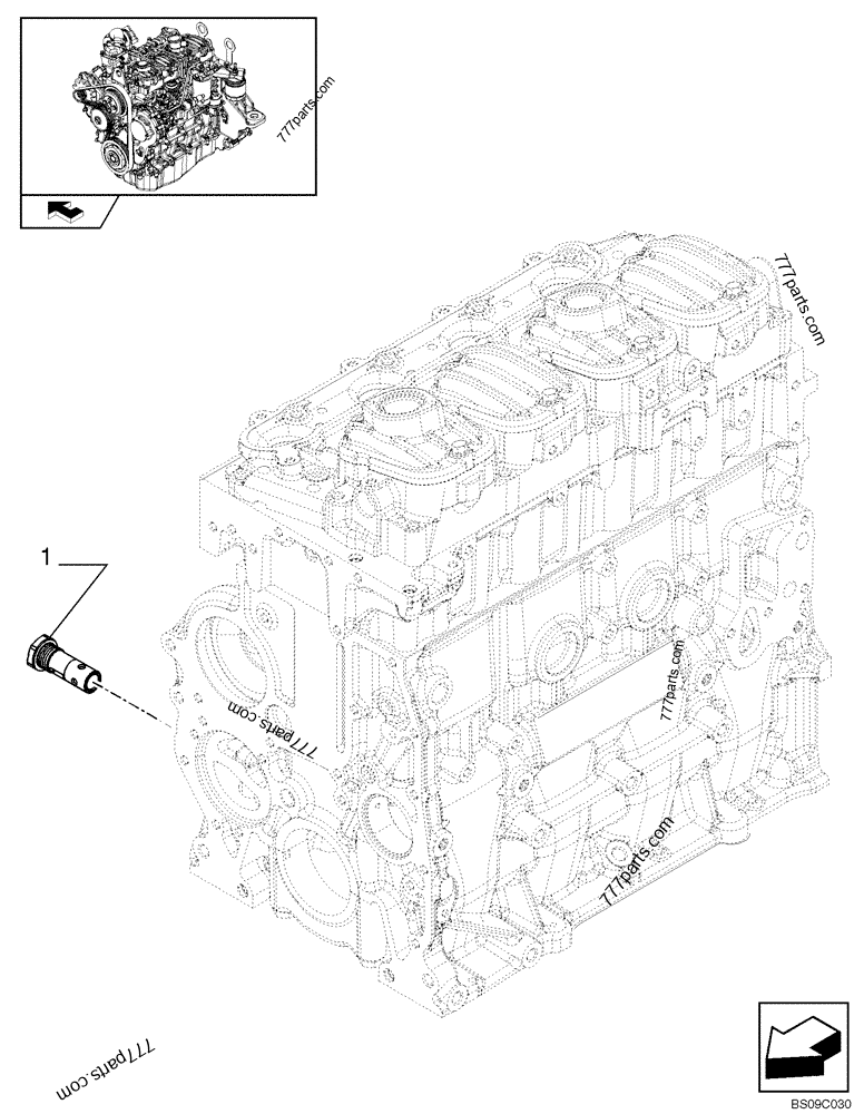 Part diagram ENGINE OIL DIPSTICK - COMPACT TRACK LOADERS Case 420CT (COMPACT TRACK LOADER - SERIES 3, ASN N7M455401 (1/08-3/11)) | 777parts.com