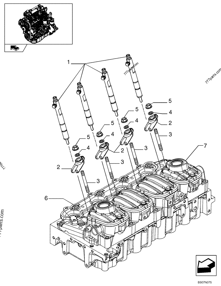 Part diagram INJECTION EQUIPMENT - INJECTOR (87546691) - COMPACT TRACK LOADERS Case 420CT (COMPACT TRACK LOADER - SERIES 3, ASN N7M455401 (1/08-3/11)) | 777parts.com