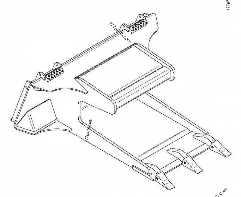 Part diagram CONCRETE CLAW, 420CT - COMPACT TRACK LOADERS Case 420CT (COMPACT TRACK LOADER - SERIES 3, ASN N7M455401 (1/08-3/11)) | 777parts.com