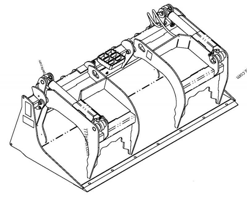 Part diagram GRAPPLE, SCRAP, UTILITY, 420CT - COMPACT TRACK LOADERS Case 420CT (COMPACT TRACK LOADER - SERIES 3, ASN N7M455401 (1/08-3/11)) | 777parts.com