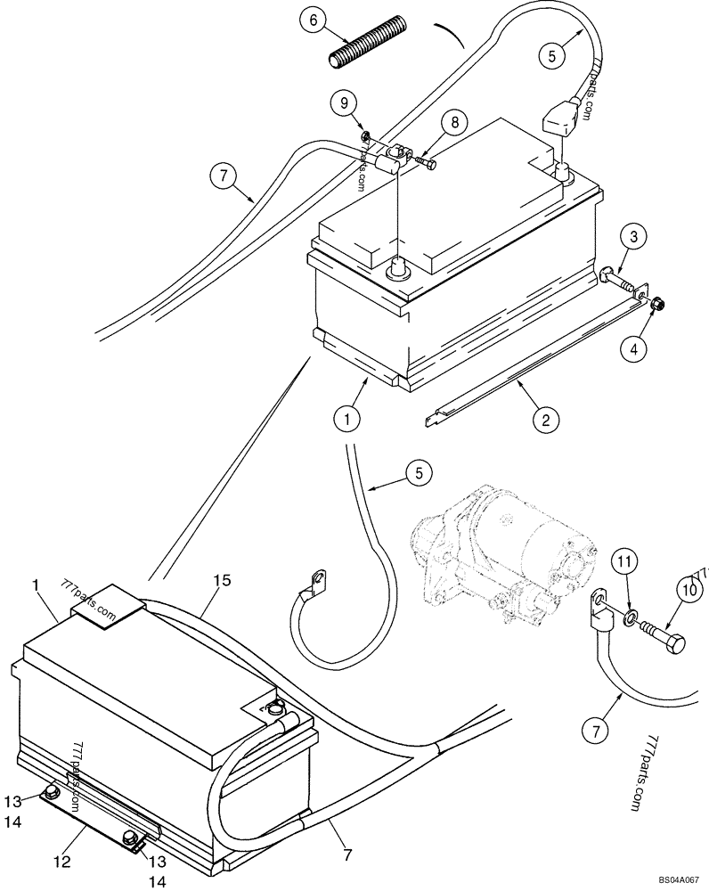 Battery Cables Skid Steer Loaders Case 60xt Case Skid Steer Loader