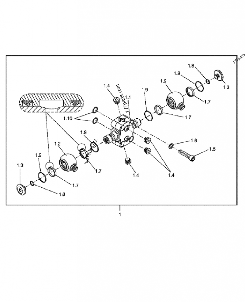Part diagram MECHANISM - HYDRAULIC HAMMER CB80 TYPE S - CE ATTACHMENTS Case CB80S (HYDRAULIC HAMMER (1/05-)) | 777parts.com