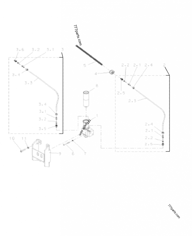 Part diagram GREASE DEVICE KIT - CB370 TYPE S - CE ATTACHMENTS Case CB370S (HYDRAULIC HAMMER (1/05-)) | 777parts.com