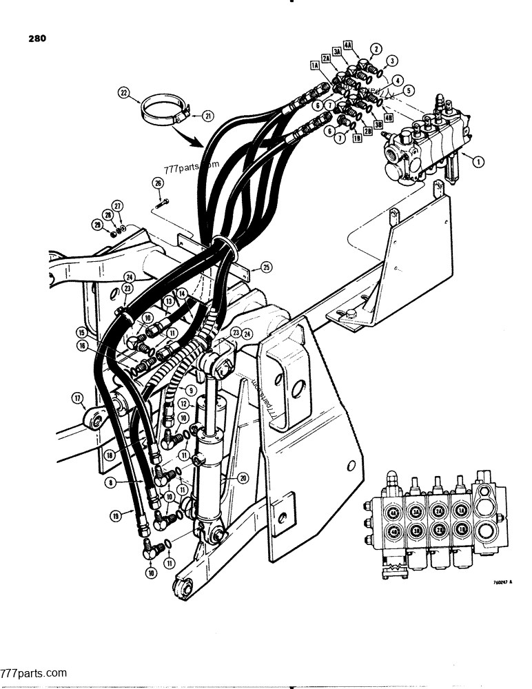 3 POINT HITCH CYLINDER HYDRAULIC CIRCUIT LOADER BACKHOES Case 580C 3-point-hitch-cylinder-hydraulic-circuit-loader-backhoes-case-580c