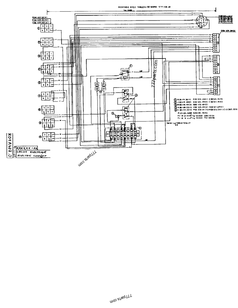 Part diagram ELECTRIC CUIRCUIT - CRAWLER EXCAVATORS Case 170FG (POCLAIN EXCAVATOR W/ELECTRIC MOTOR (75KW 380V) (1/85-12/92)) | 777parts.com