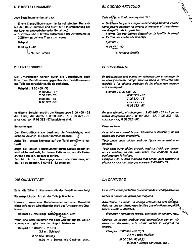 Part diagram THE PART NUMBER, THE QUANTITY - CRAWLER EXCAVATORS Case 220 (POCLAIN CRAWLER EXCAVATOR (1/88-12/92)) | 777parts.com