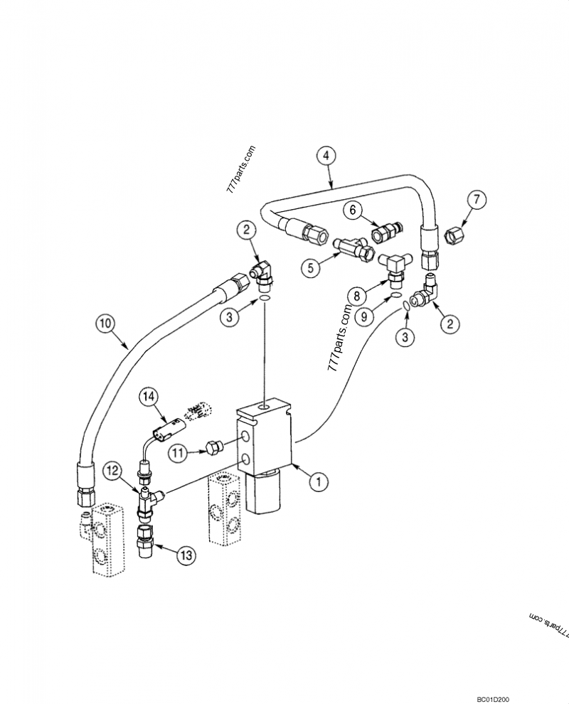 BRAKE SYSTEM HYDRAULIC SKID STEER LOADERS Case 60XT (CASE SKID