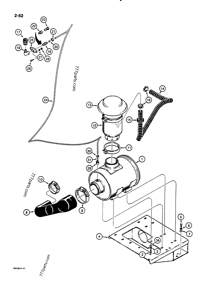 EXTRA CAPACITY AIR CLEANER AND, RESTRICTION INDICATOR MOUNTING ...