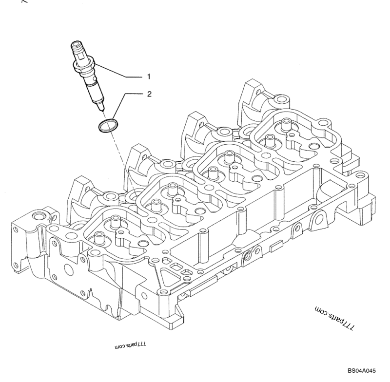 Part diagram INJECTION EQUIPMENT - INJECTOR - COMPACT TRACK LOADERS Case 440CT (COMPACT TRACK LOADER - SERIES 3, ASN N7M483467 (1/08-3/11)) | 777parts.com