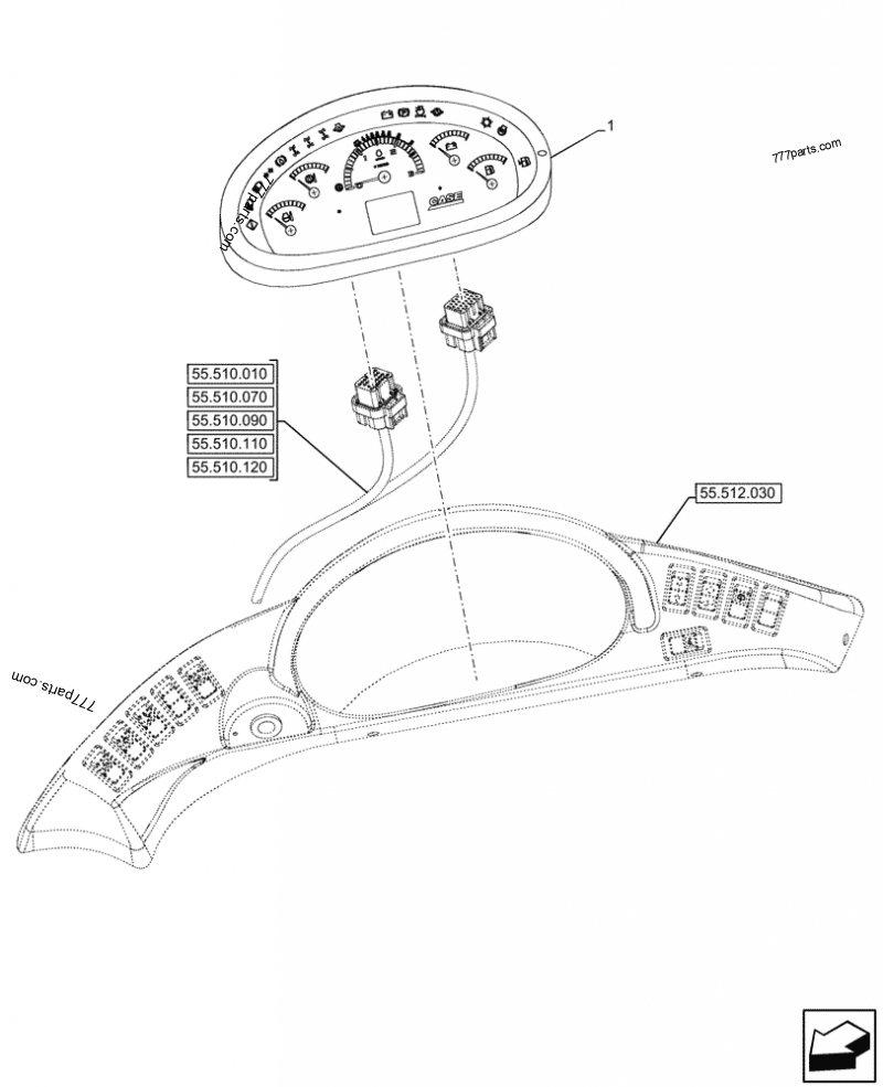 VAR 745214, 745215 DASHBOARD, RIGHT, INSTRUMENT CLUSTER LOADER